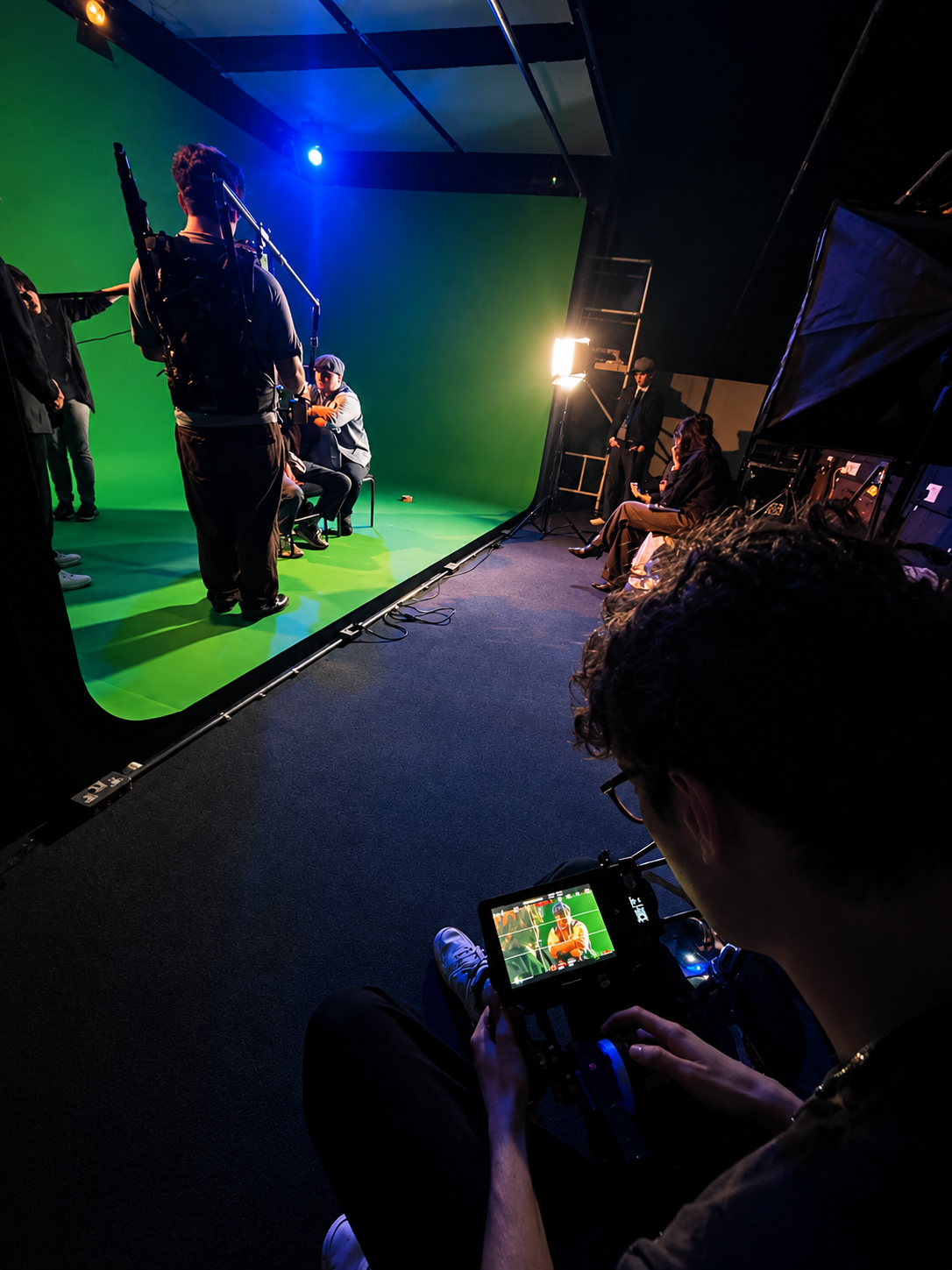 George working as a focus puller